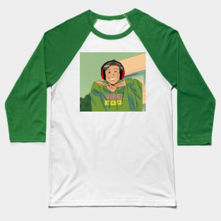 Avatar vibing with earphones retro tshirt Baseball T-Shirt